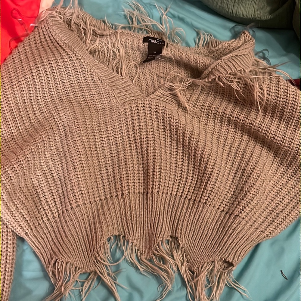 rue 21 green sweater